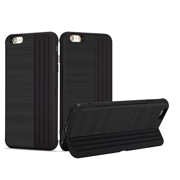 Klassiskt Skal med korthållare från LEMAN - iPhone 6/6S Plus Blå Blå