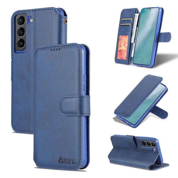 Samsung Galaxy S21 FE - Effektivt praktisk lommebokdeksel Blå