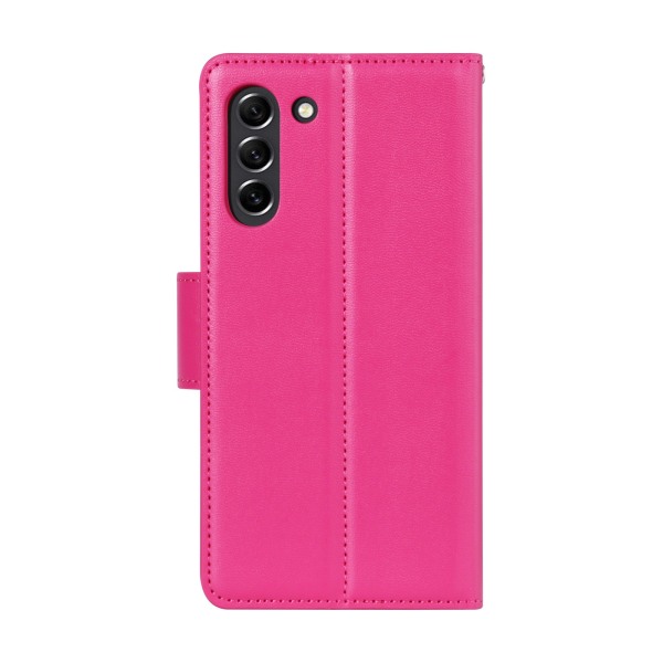 Samsung Galaxy S21 FE - Exklusivt Plånboksfodral (Hanman) Rosaröd