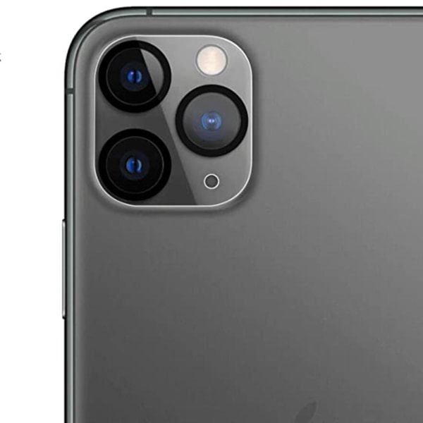 2-PACK iPhone 12 Pro Högkvalitativt Ultratunt Kameralinsskydd Transparent/Genomskinlig