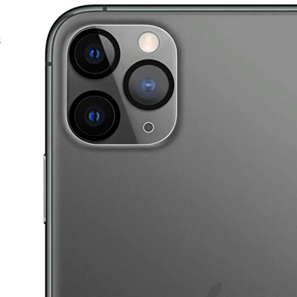 2-PACK iPhone 12 Pro Korkealaatuinen erittäin ohut kameran linssisuojus Transparent/Genomskinlig