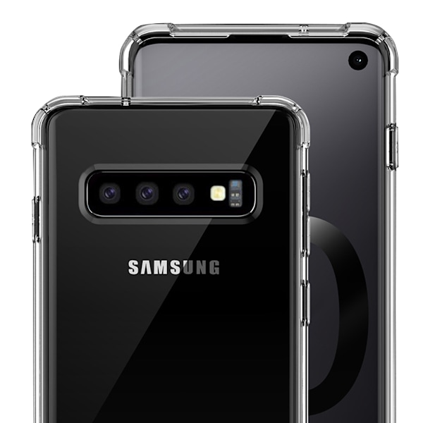 Samsung Galaxy S10 - Tunt Silikonskal med Airbagfunktion Transparent/Genomskinlig