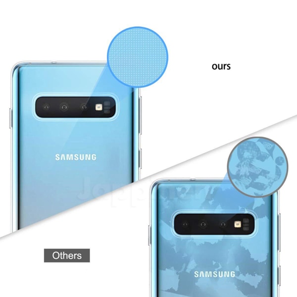Skyddande Silikonskal - Samsung Galaxy S10 Plus Transparent/Genomskinlig