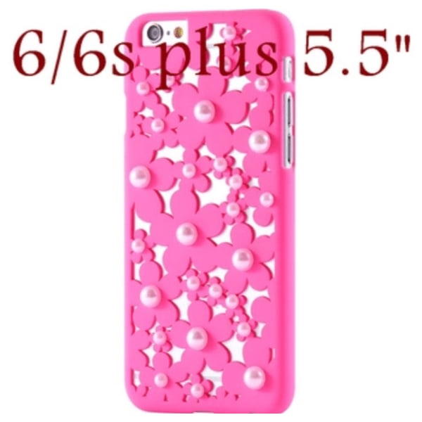 IPHONE 6 /6s plus LUXURY Flower Pearl -kotelo Hot Rosé