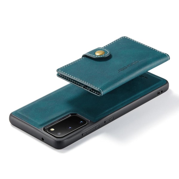 Samsung Galaxy S20 FE - Stilsäkert Praktiskt Skal med Kortfack Grön