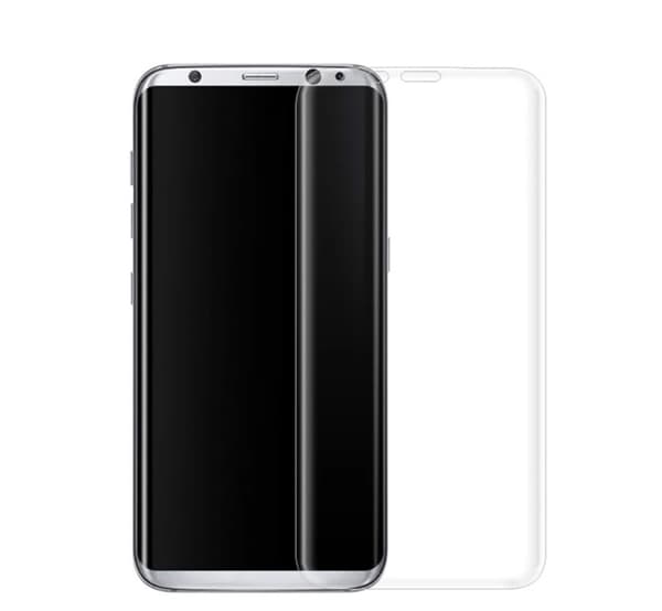 Samsung Galaxy S8 - (3-PACK) HuTech EXXO-näytönsuoja kehyksellä Silver/Grå
