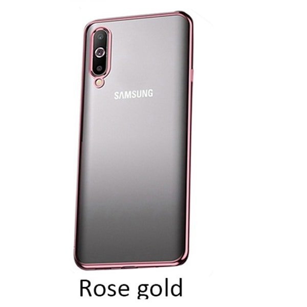 Samsung Galaxy A70 - Silikonskal Guld