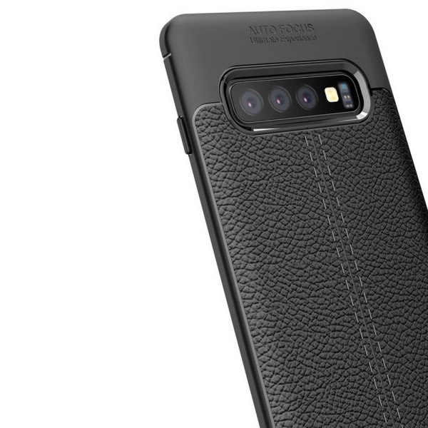 Tyylikäs silikonikuori AUTO FOCUS - Samsung Galaxy S10+ Röd