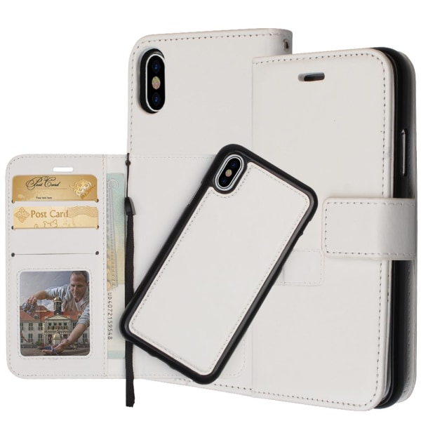iPhone X/XS - Elegant Wallet Case (Jensen) Vit