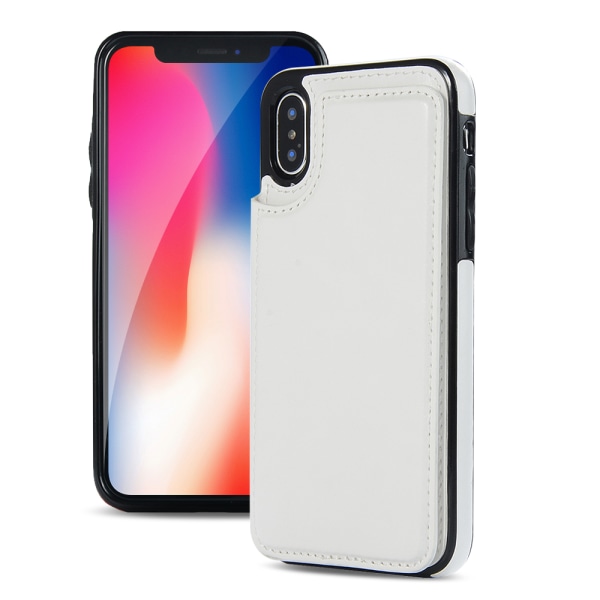 iPhone XR - Elegant Plånboksskal Svart