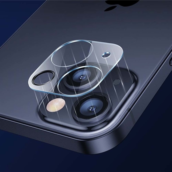 2-PACK iPhone 13 HD -kameran linssin suojus Transparent/Genomskinlig