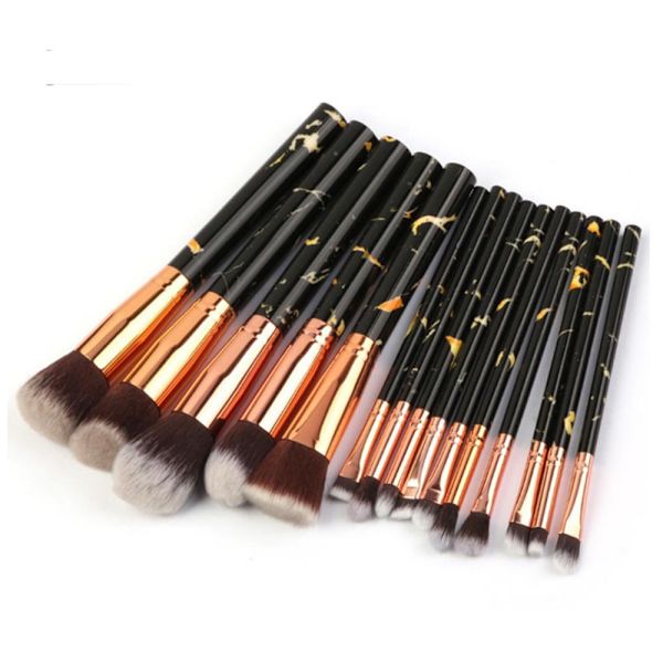 15 stk. Patie-Minerals Makeup Kosmetiske Børster Gul
