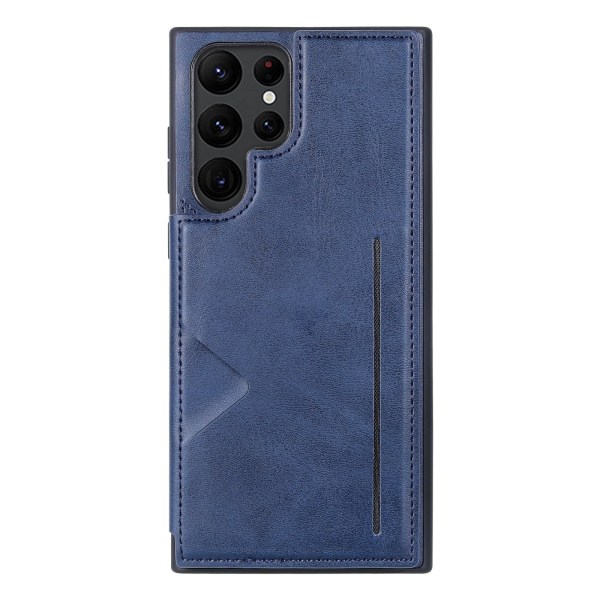 Samsung Galaxy S23 Ultra - kansi korttitelineellä (Hanman) Mörkblå