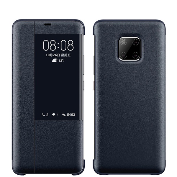 Elegant deksel med Smart-View til Huawei Mate 20 Pro Svart
