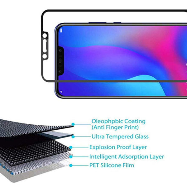 HuTechs Carbon Screen Protector for Huawei Mate 20 Lite Svart