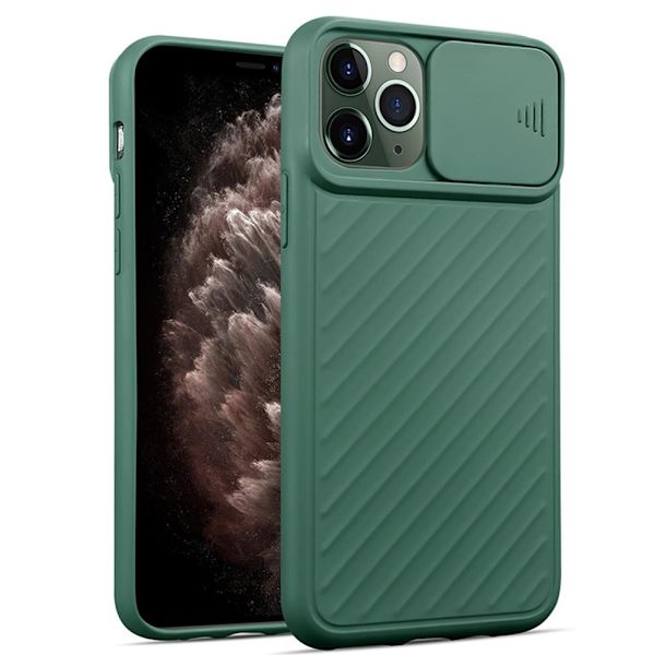 iPhone 12 Pro - Stötdämpande Smidigt Skal med Kamera Skydd Orange