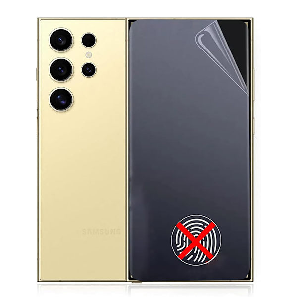3-PACK - Samsung Galaxy S24 Ultra - Genomtänkt Skärmskydd i Hydrogel-variant Transparent