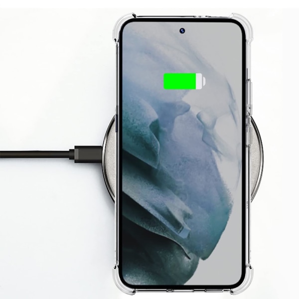 Samsung Galaxy S22 - Effektivt stødabsorberende silikoneskal Genomskinlig