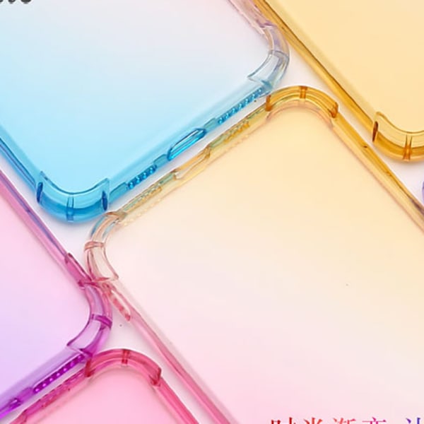 iPhone X/XS - Elegant Silikonskal Blå/Rosa Blå/Rosa