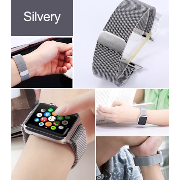Apple Watch 42mm - Stilren stållänk Silver