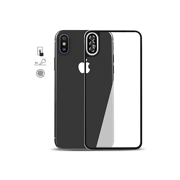 Fram&Baksida HuTech Skärmskydd 3D i Aluminium iPhone X/XS Guld