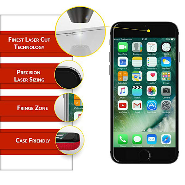 2-PACK iPhone 6/6S Skärmskydd Screen-Fit HD-Clear ProGuard Transparent/Genomskinlig