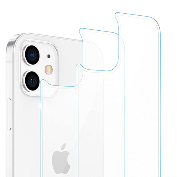 (2-PACK) Skärmskydd för BAKSIDA (9H) till iPhone 12 Mini Transparent