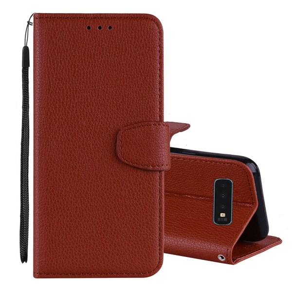 Stilsäkert Plånboksfodral - Samsung Galaxy S10 Plus Röd