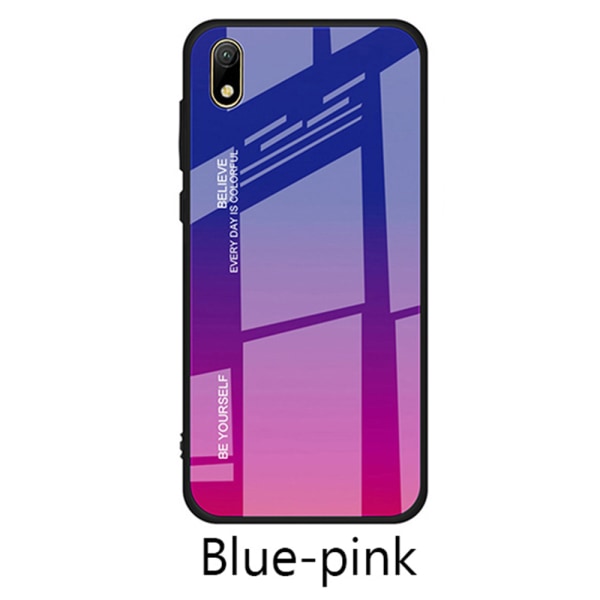 Beskyttelsesdeksel - Huawei Y5 2019 Blå/Rosa