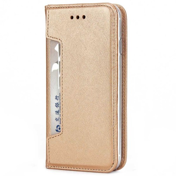 Praktiskt Stilrent (FLOVEME) Plånboksfodral - Samsung Galaxy S9 Roséguld