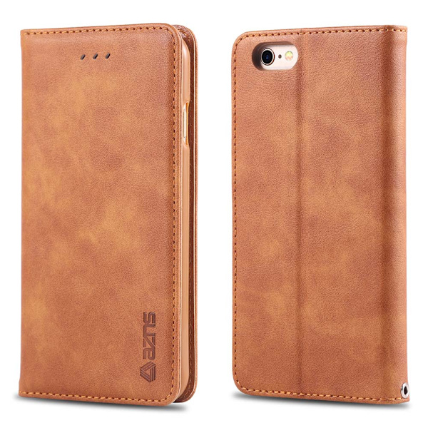 iPhone 6/6S - Robust Plånboksfodral Brun Brun
