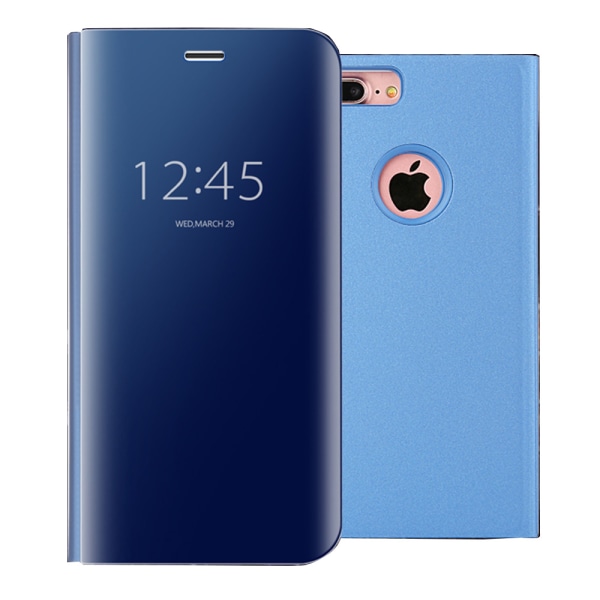 iPhone 7 - Praktisk Smart Case Himmelsblå