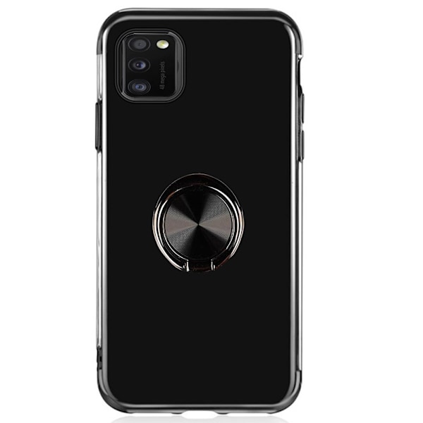 Samsung Galaxy A41 - Praktiskt Skyddande Skal med Ringhållare Blå