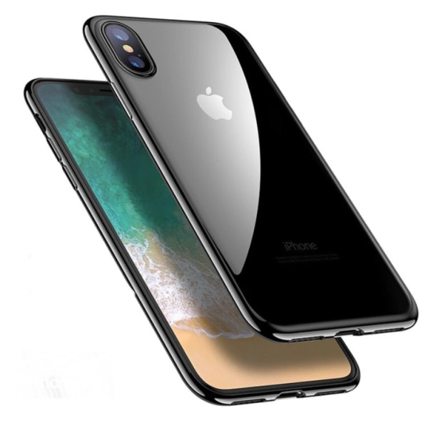 iPhone X - Eksklusivt stilfuldt silikonecover i høj kvalitet Röd