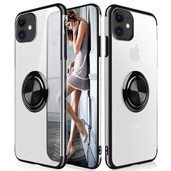 iPhone 12 Skal med Ringhållare Roséguld