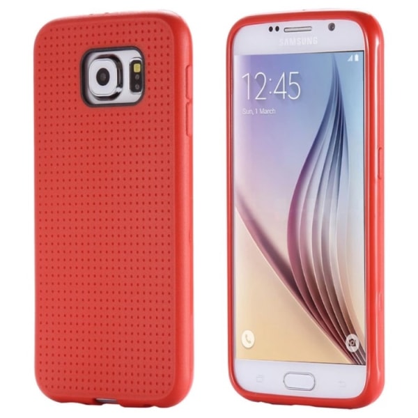 Galaxy S7 Edge - FLOVEME:n tyylikäs silikonisuojus Röd