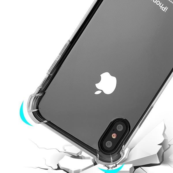 Ohut ja älykäs silikonisuojakuori iPhone XR:lle Guld-Mörk
