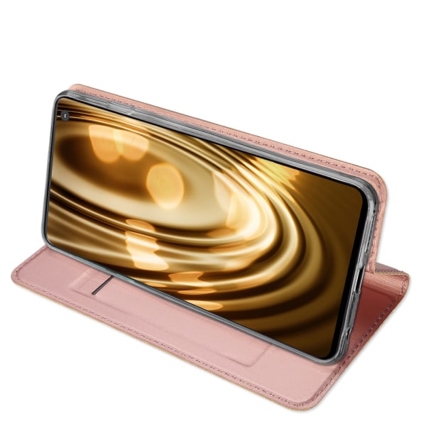 Samsung Galaxy S10+ - Exklusivt Fodral med Kortfack Guld