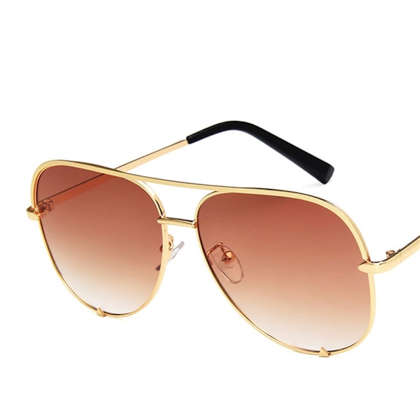 Hög Kvalitets Polariserade Solglasögon Guld/Rosa