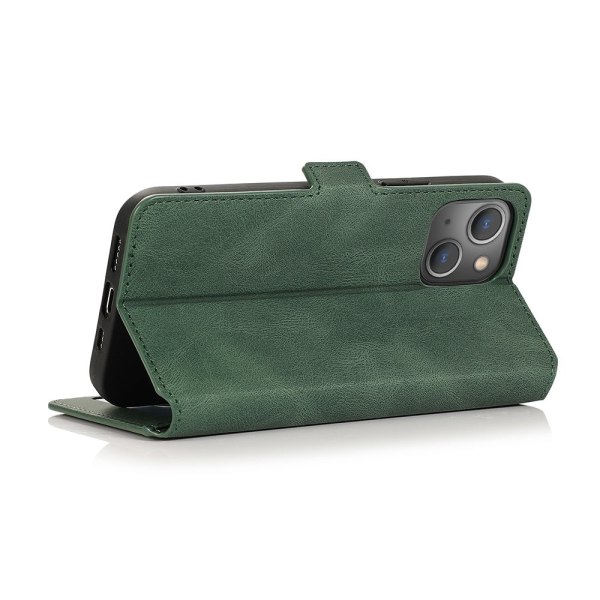 iPhone 14 - Lätt & Smidigt Plånboksfodral (Floveme) Mörkgrön