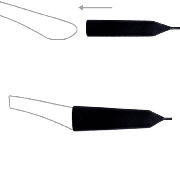 Justerbar brillesnor (senilsnor) Svart Mini 18,5-25,5cm