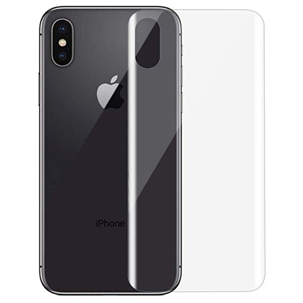 Fram- & Baksida iPhone X/XS Sk�rmskydd 9H Nano-Soft Transparent/Genomskinlig