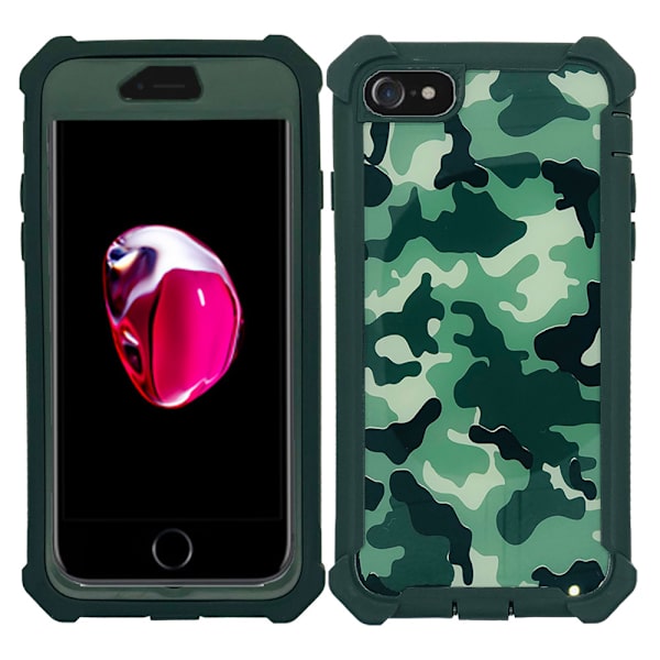 iPhone 7 - Stötdämpande Stilrent Fodral ARMY Grå