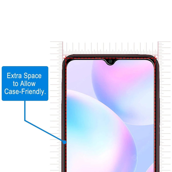 Xiaomi Redmi 9C NFC karkaistu lasi näytönsuoja (3 kpl) Transparent