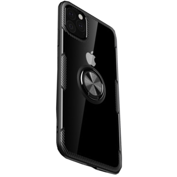 iPhone 11 Pro - Robust Skal med Ringhållare Svart/Silver