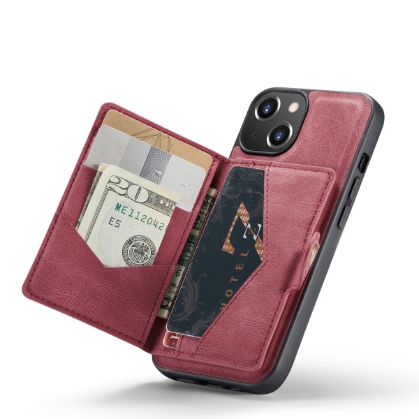 iPhone 14 - Profesjonelt deksel med kortholder Röd