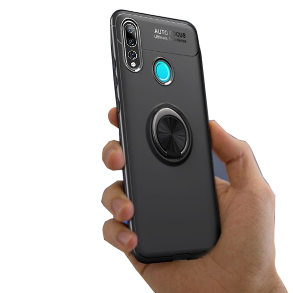 Käytännöllinen kansi sormustelineellä - Huawei P Smart Z Blå