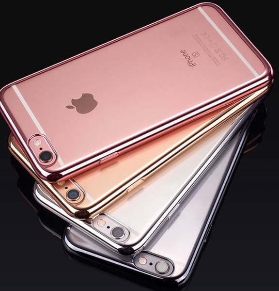 iPhone 6/6S Plus - Stilrent Silikonskal från LEMAN Silver/Grå Grå