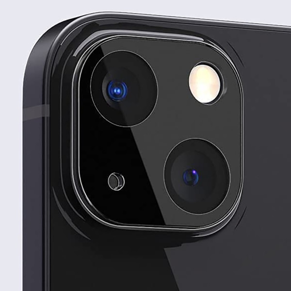 2-PAKKE iPhone 13 mini kamera linsedeksel 2,5D HD-Klar 0,4 mm Transparent