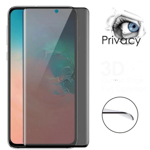 2-PACK Samsung Galaxy S21 Plus skærmbeskytter Anti-Spy 3D 0,3 mm Svart